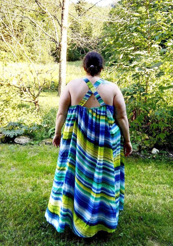 Sommerkleid BEIJO (32-58) Maxikleid Kleid Schnittmuster image number 8