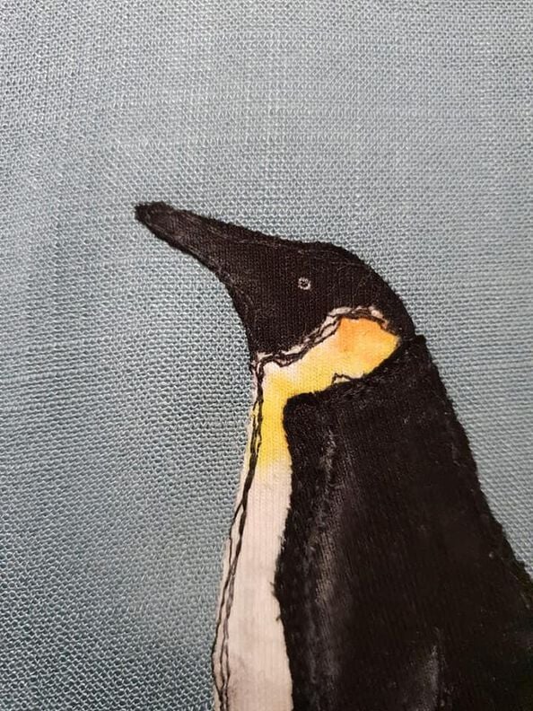 Applikationsvorlage und Nähanleitung Pinguin Papa image number 3
