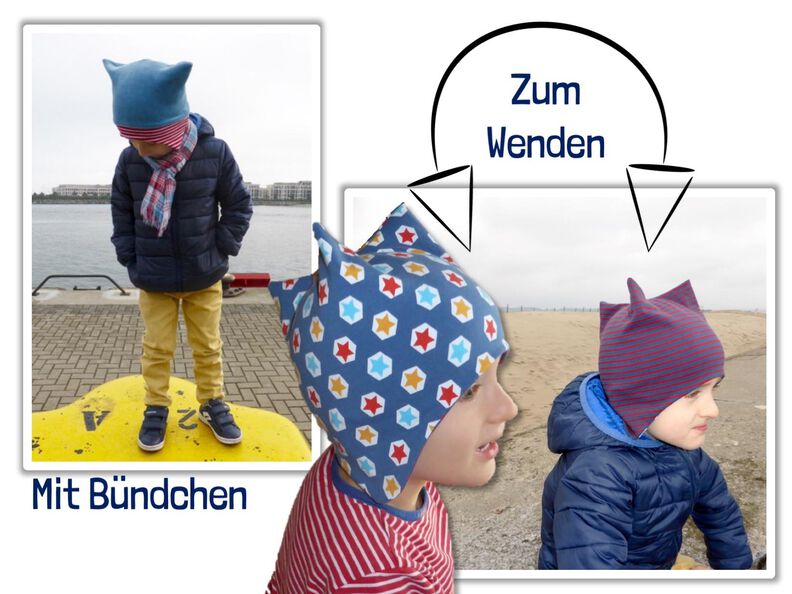 Mütze Benni | Ohrenklappen | Zipfel | Gr. 35 – 56 cm image number 2