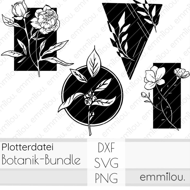 Plotterdatei Botanik-Bundle  image number 1