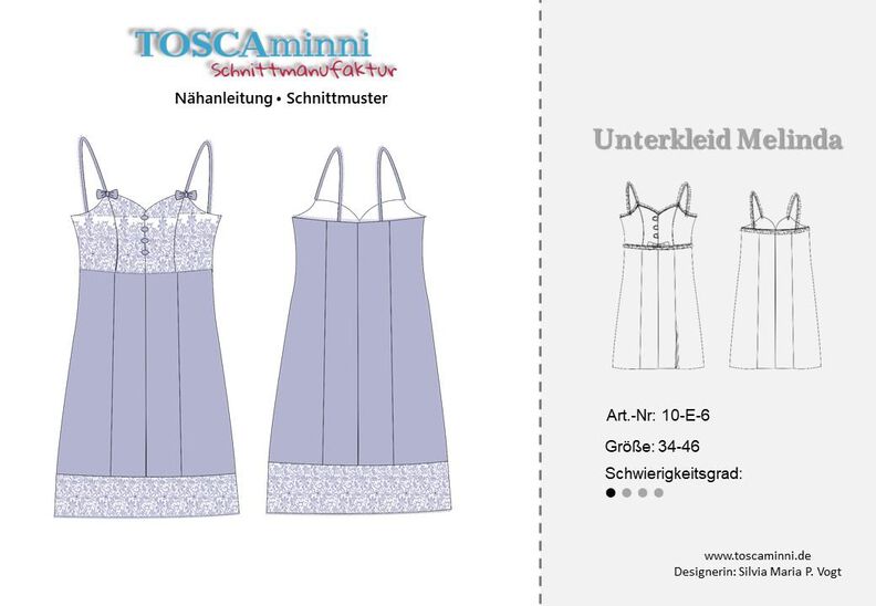Unterkleid Melinda Gr. 34-46 Schnittmuster image number 5