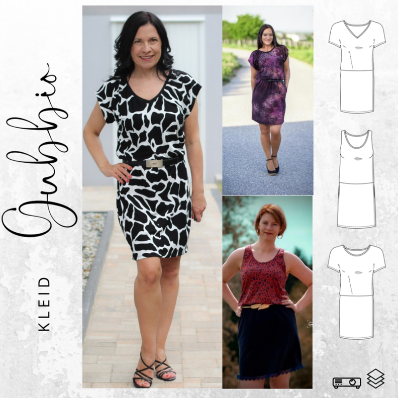Kleid GUBBIO Gr. 34-54 Ebook Schnittmuster image number 1