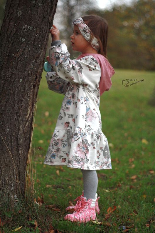 *Girls Sweater Dress*Sweater Hoodiekleid Ballonärmel  image number 7