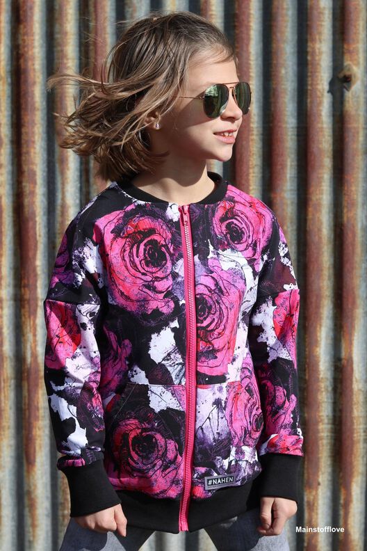 *Kids Sweater Jacket* Sweatjacke Volantjacke Ballonärmel  image number 9