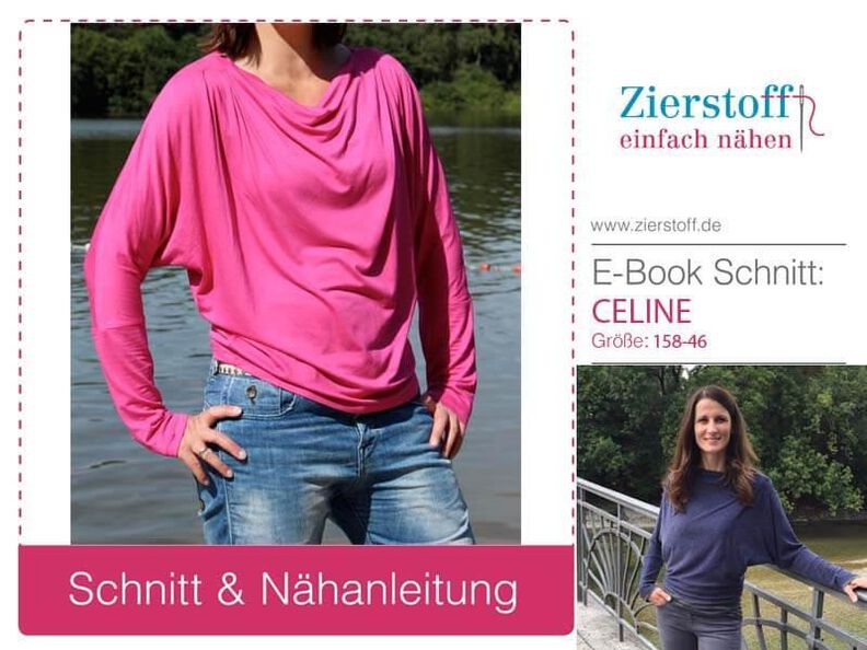 Wasserfallshirt "CELINE", Gr. 158-46 image number 4