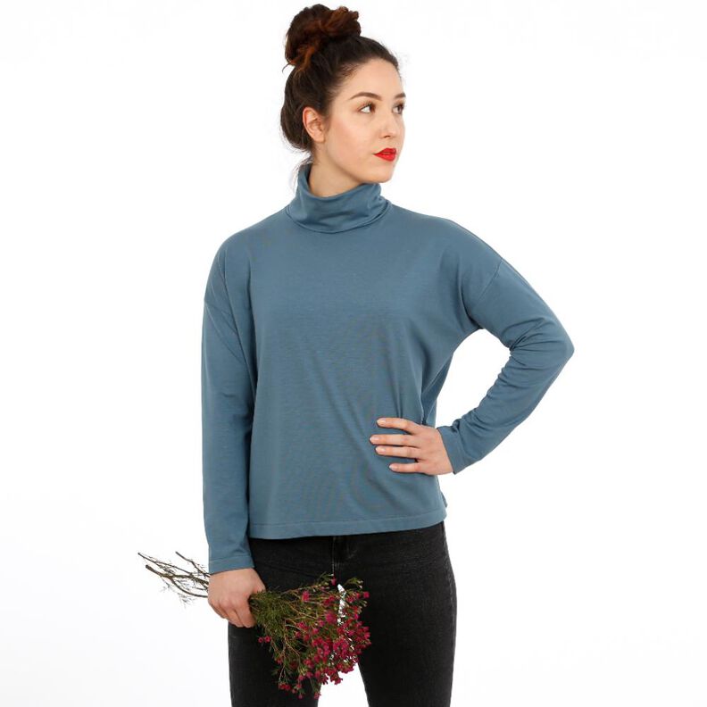 FRAU RETA - weites Rollragenshirt XS-XXL image number 1