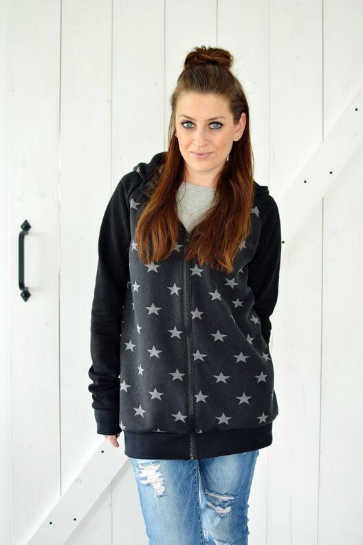 Hoodie, Sweatjacke (XXS-5XL)  CACTUS Unisex Schnittmuster image number 2