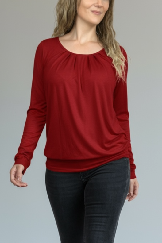 Oberteil  mit Falten, Schnitt mit Ebenen, A4, A0+, Beamer image number 6