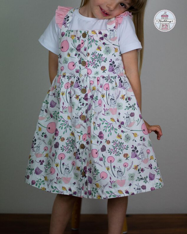 *Summer Cotton Dress* Kleid GR. 74 BIS 152 Latzkleid Tunika image number 8