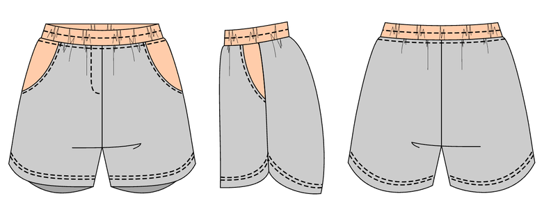 Sommer Shorts „Anni“ mit Gummibund & Fake-Schlitz (34–50) image number 7