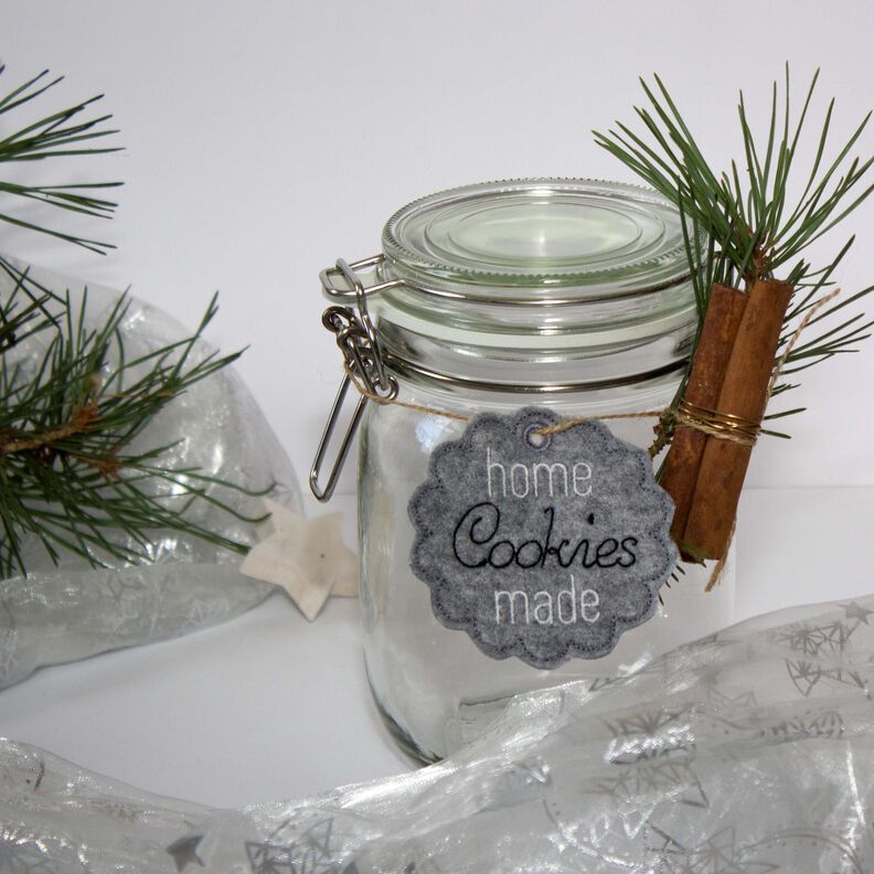 Stickdatei cookies homemade handmade Weihnachten XL SET image number 3