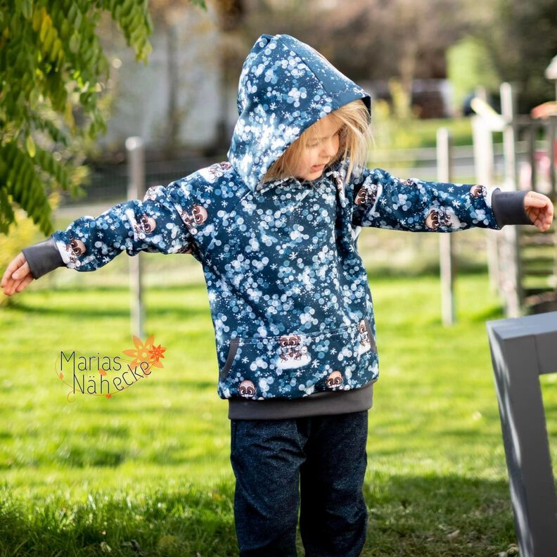 Kinder Hoodie Sweater Raglan Ärmel TIBU ♥ Gr. 92-164 image number 4
