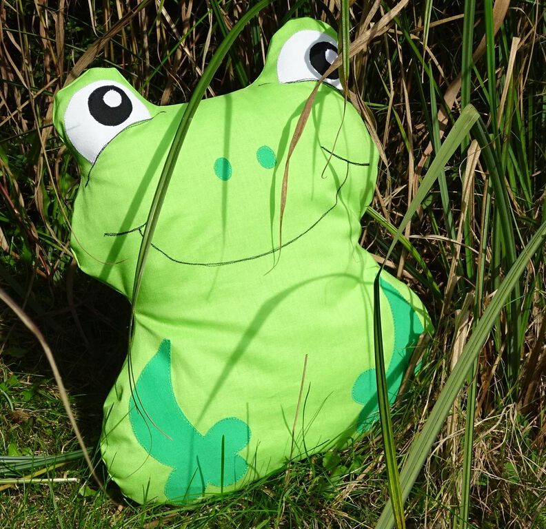 Frosch Kissen nähen 3 Gr. Schnittmuster Beamer  image number 8