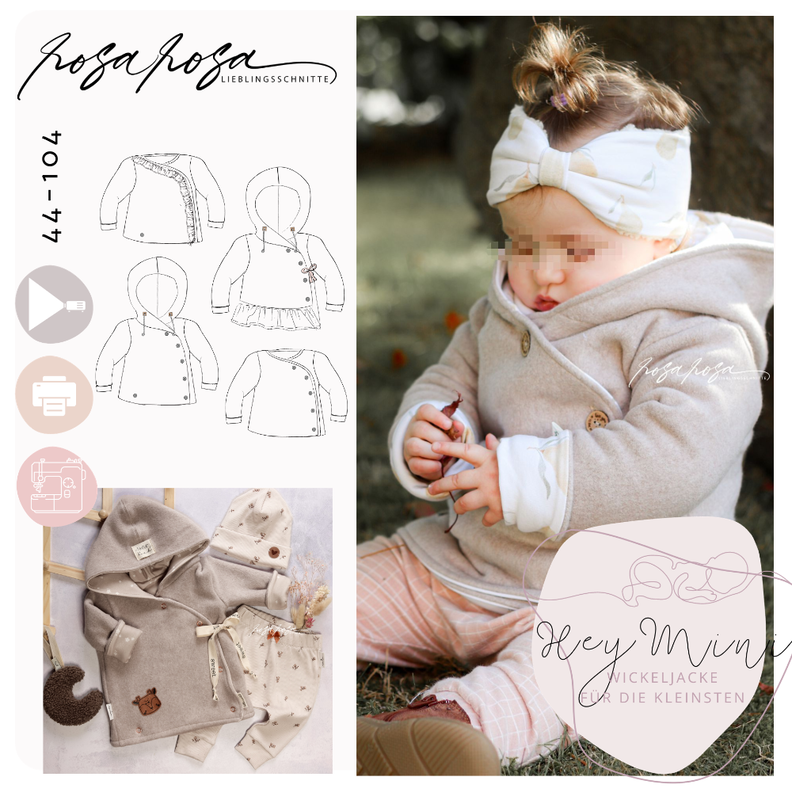 #HeyMini Babyjacke 44-104 inkl. A4 / A1/ Beamerdatei image number 1