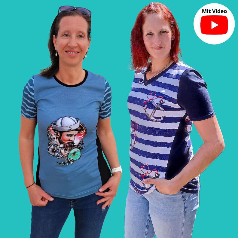 Damen Shirt mit Teilung KEREN ♥ Gr. XS-XXL image number 1