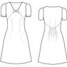 Kleid Petite-Angie Gr. 34-48 PDF-Schnittmuster A4, A0 und Nähanleitung thumbnail number 2