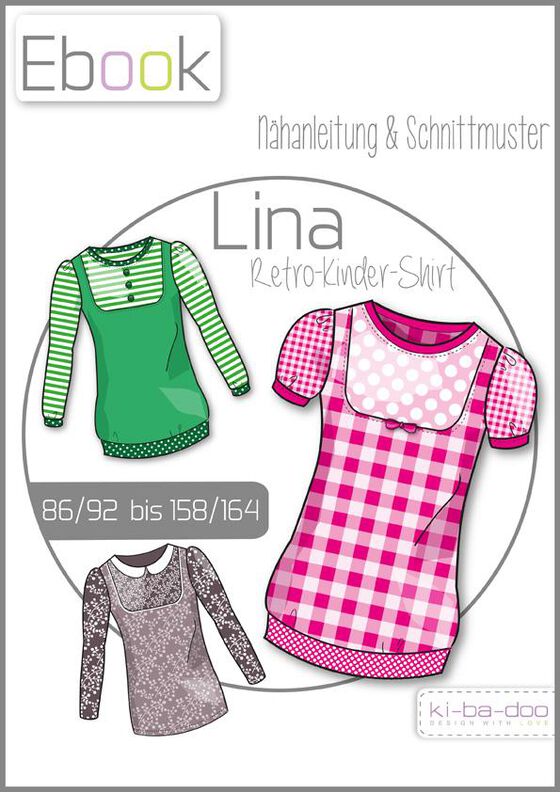 Ebook Shirt LINA Kinder Gr. 74/80 - 158/164 image number 1