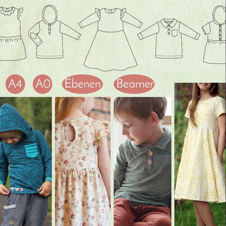 Immergrün & Minigrün mit Add-On-Paket, Gr. 44-164 image number 1