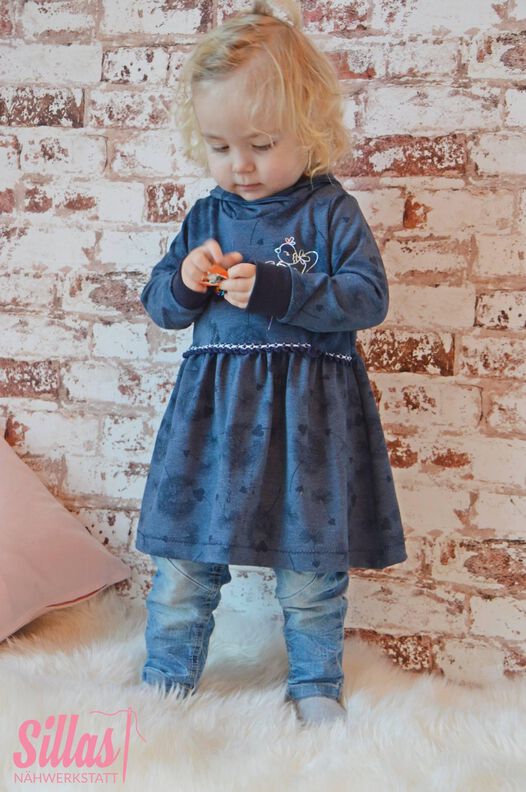 HOODIEKLEID FÜR MÄDCHEN GR 56 - 146 image number 3