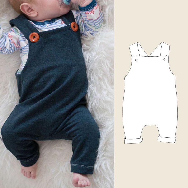 Baby-Latzhose / Schnittmuster image number 1