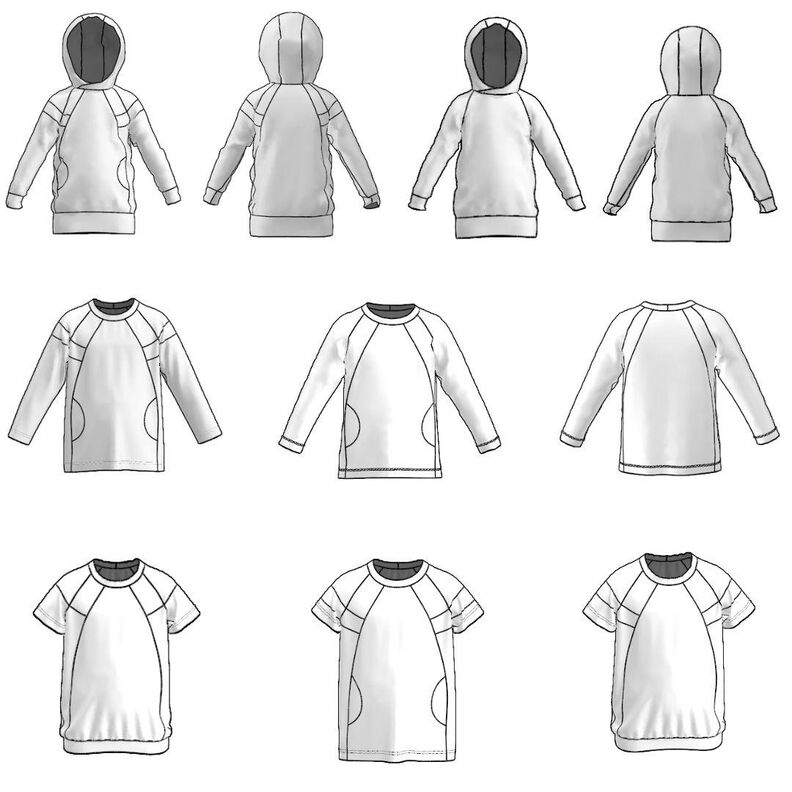 Con Estilo Raglan Hoodie-Longsleeve-Shirt Gr. 80-158 image number 2