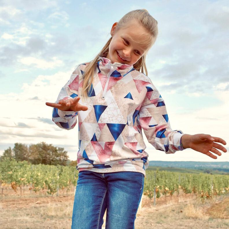 Kinder Sweater mit Zipper und Kragen BUKA ♥ Gr. 92-164 image number 5
