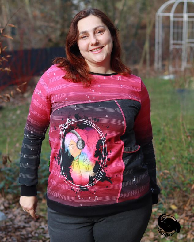 Damen-Hoodie Miss Moonie Gr. 34 - 54 inkl. A0  image number 9