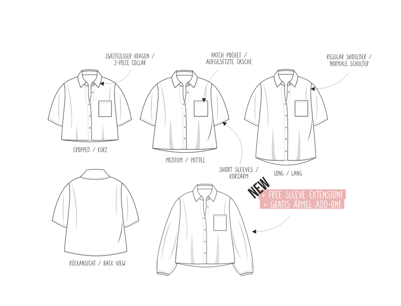 Bluse Bill  / 3 L&auml;ngen / 2 &Auml;rmel image number 10