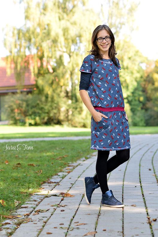 Kleid, Jerseykleid "Reese", Schnittmuster Gr. 158-46 image number 2
