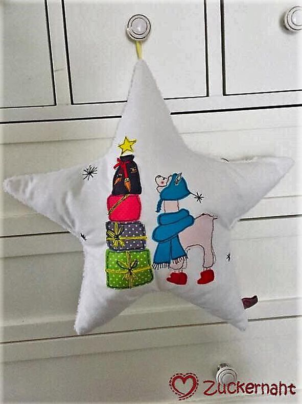 Appliziervorlage WEIHNACHTSLAMA image number 6