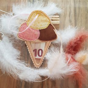 Stickdatei Eis ITH Füllobjekt Eiswaffel