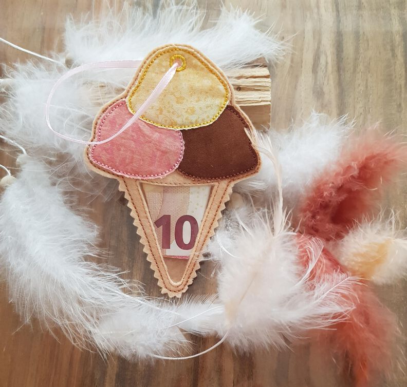 Stickdatei Eis ITH Füllobjekt Eiswaffel image number 2