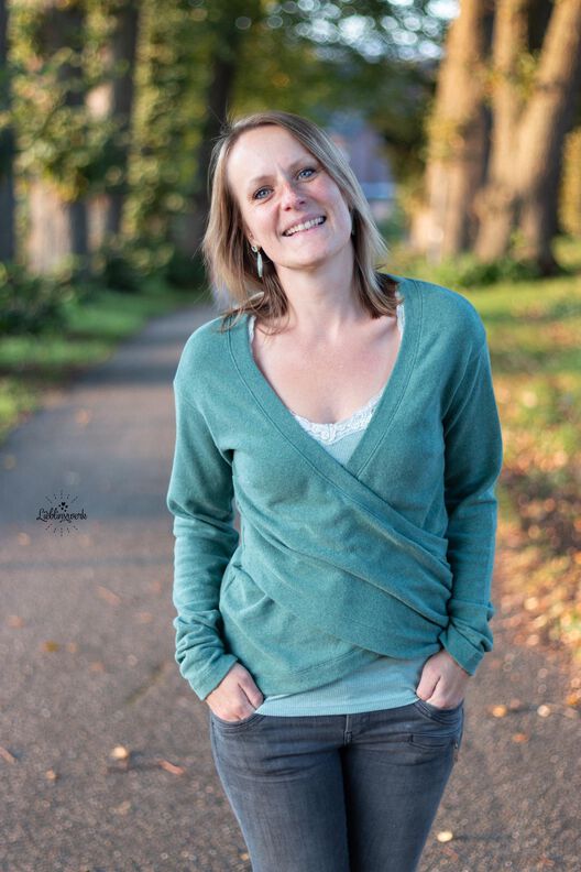 Wickelpullover Damen – eBook Schnittmuster 32-58 – Montreal image number 8
