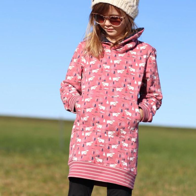 Schalkragen Shirt / Kleid "Lena", Schnittmuster Gr. 110-152 image number 1