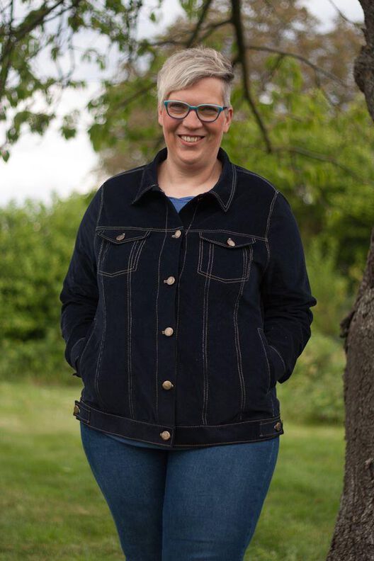 Jeansjacke Frauen Curvy Draufgängerin Gr.46-58 image number 4
