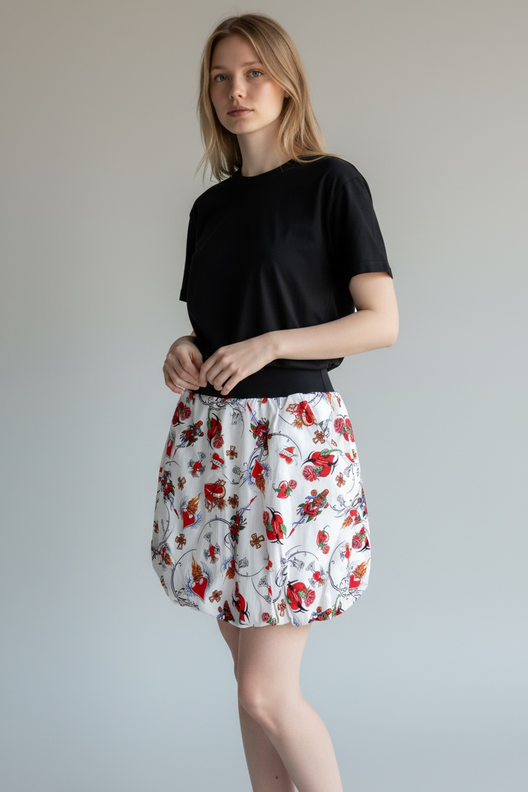 Ballonrock, Schnittmuster mit Ebenen, A4, A0+, Beamer image number 3