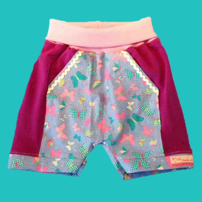 Kids Shorts für Stoffmix mit Taschen MiniBix ♥ Gr. 68-134 image number 7