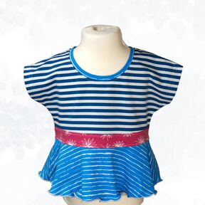 Sommerkleid und Shirt „Evina“ für Kinder Gr. 92-164, A4+A0