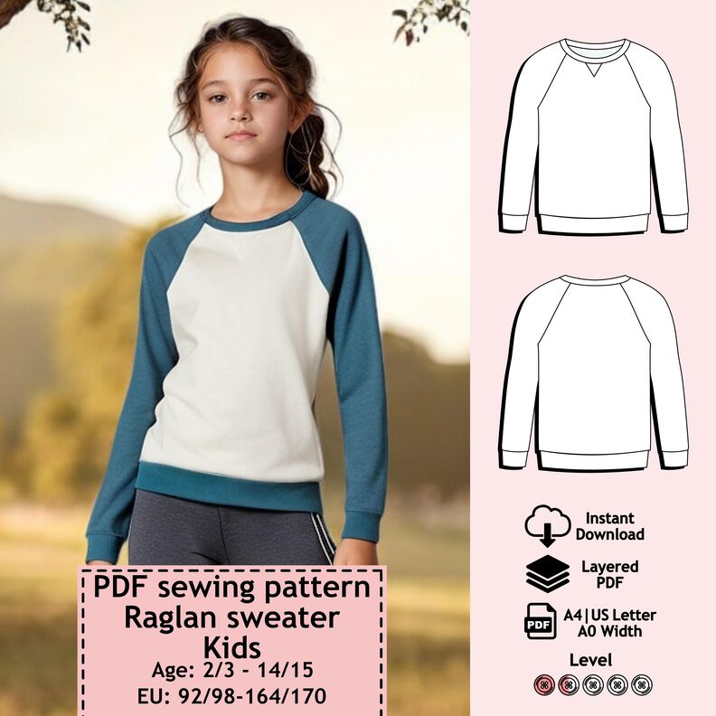 "Familien-Paket" Raglanpullover Herren, Damen und Kinder image number 5