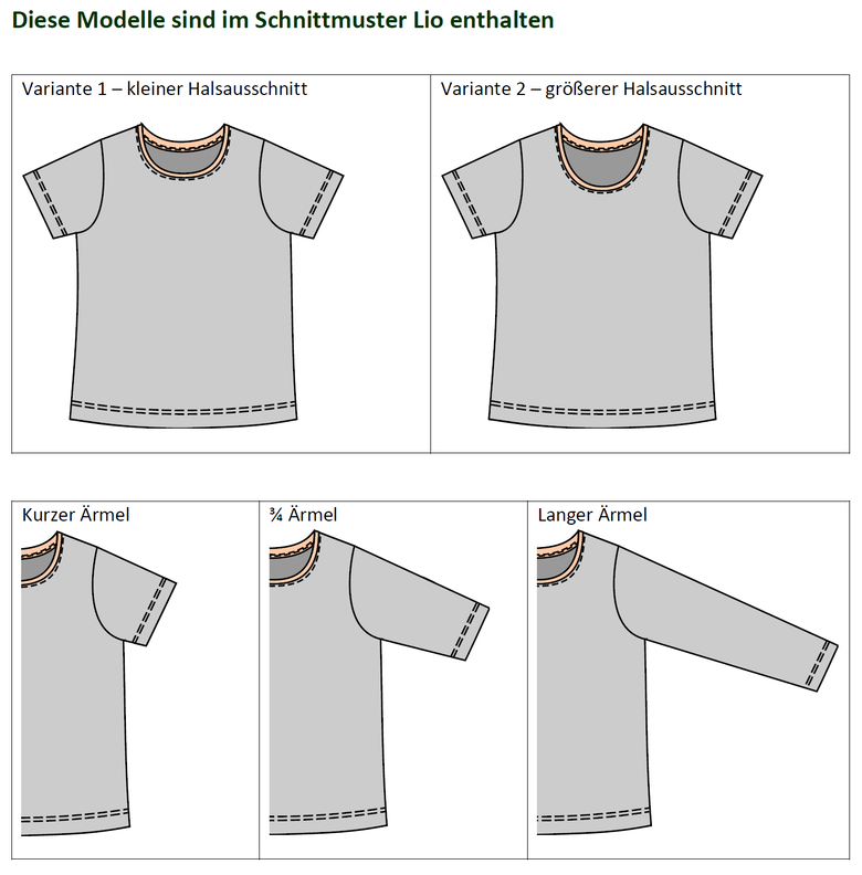 Shirt Lio – Kinder, 3 Ärmellängen, Gr. 86-158, A4+A0 image number 10