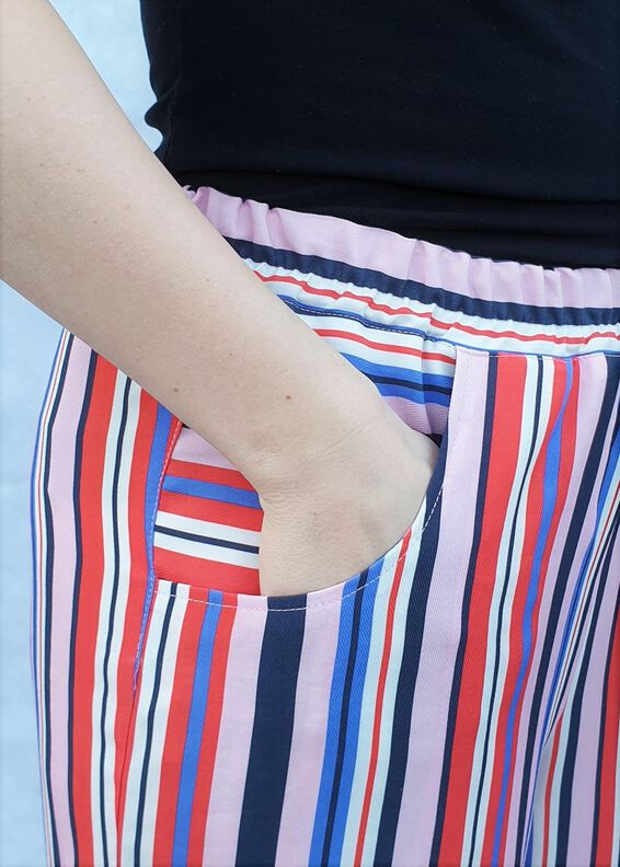 Nele – weite Hose & Culotte mit Gummizug, Gr. 34-50, A4+A0 image number 3