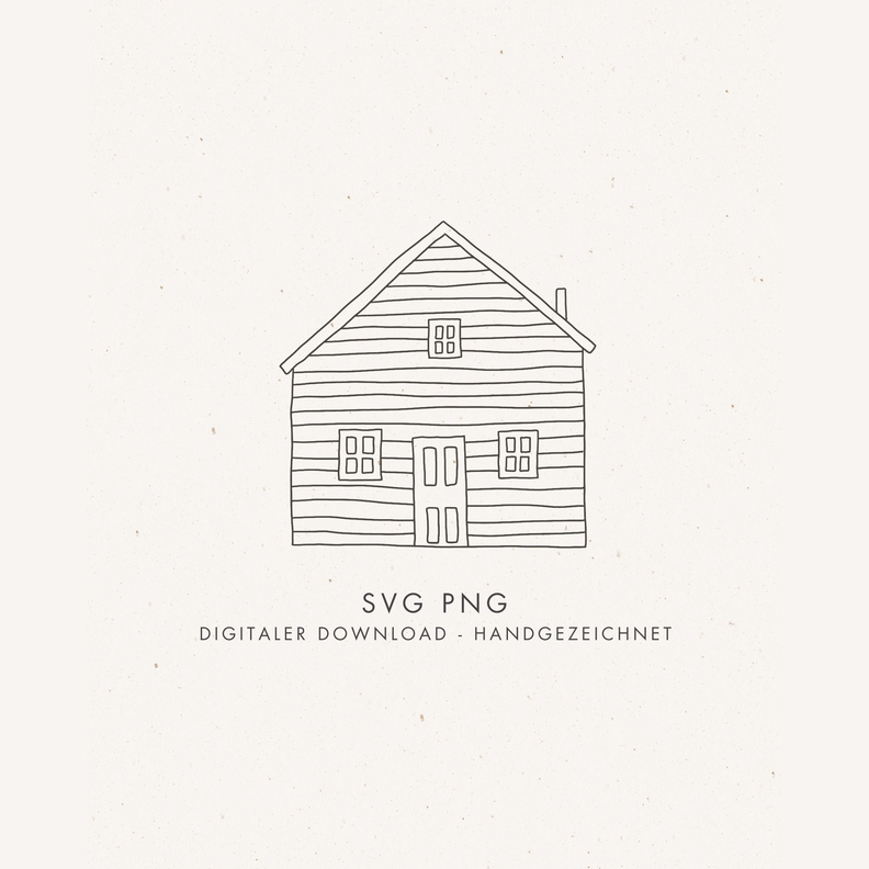 Plotter- und Laserdatei "HOUSE" SVG PNG image number 1