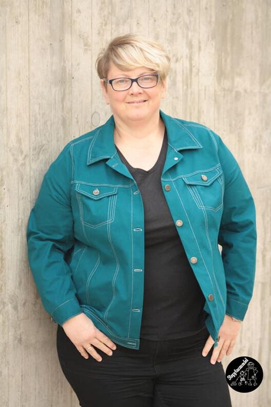 Jeansjacke Frauen Curvy Draufgängerin Gr.46-58 image number 3