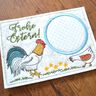Stickdatei Mugrug Untersetzer Ostern Hahn Huhn thumbnail number 4