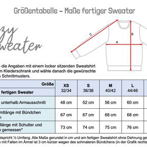 Cozy Sweater | Sweatshirt mit weiten Ärmeln | A4, A0, Beamer