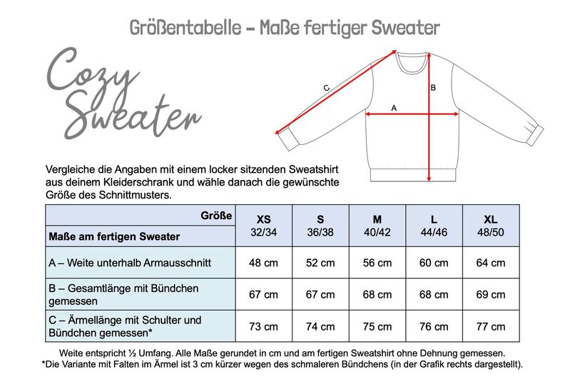 Cozy Sweater | Sweatshirt mit weiten Ärmeln | A4, A0, Beamer image number 2