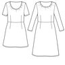 Jersey Kleid geraffter Ausschnitt mit Gummi ELOK ♥Gr.XS-XXL thumbnail number 9