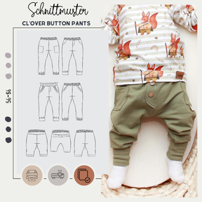 (inkl. Beamerdatei) CL*OVER 'button' Pants Baby