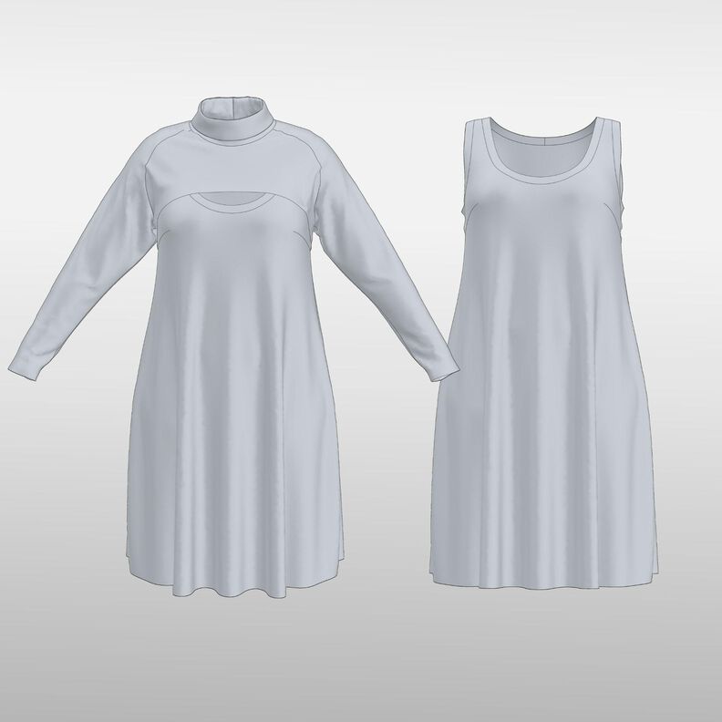  Serena Curvy -  Croptop - A-Linien-Kleid  46-58 image number 10