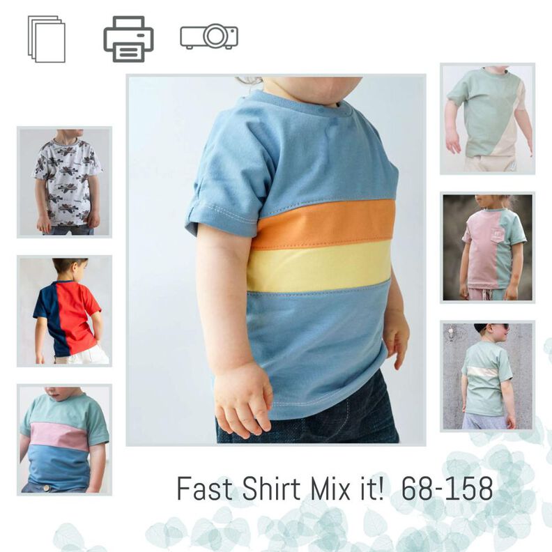 Fast Shirt Mix it! 68-158! 9 in 1 Shirt mit Ebenen image number 1